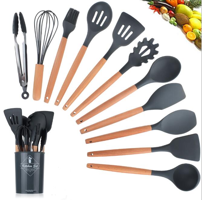 Juego de Utensilios de Cocina de Silicona
