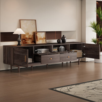 76 TV Stand With Drawers For Living Room Bedroom, For TVs Up To 85 Inches, With Storage