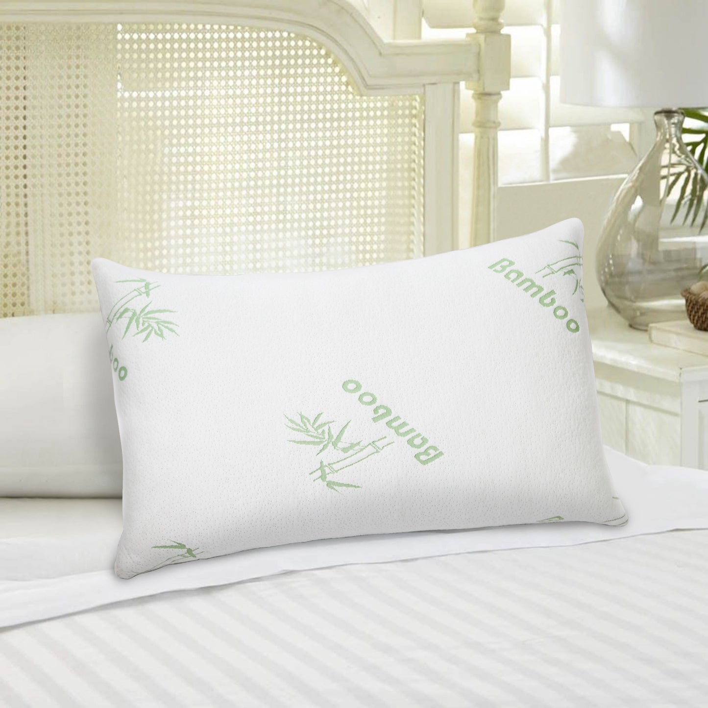 2Pcs Or 1Pcs Bamboo Memory Foam Pillow Hypoallergenic