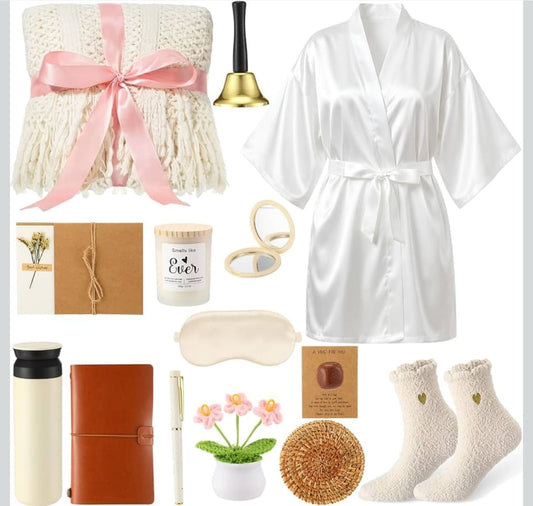 Nuogo Paquete de 15 regalos de cumpleaños para mujeres, cesta de cuidado personal para mujeres