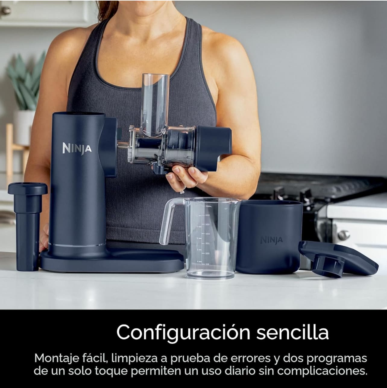 Ninja NeverClog - Exprimidor de prensa en frío