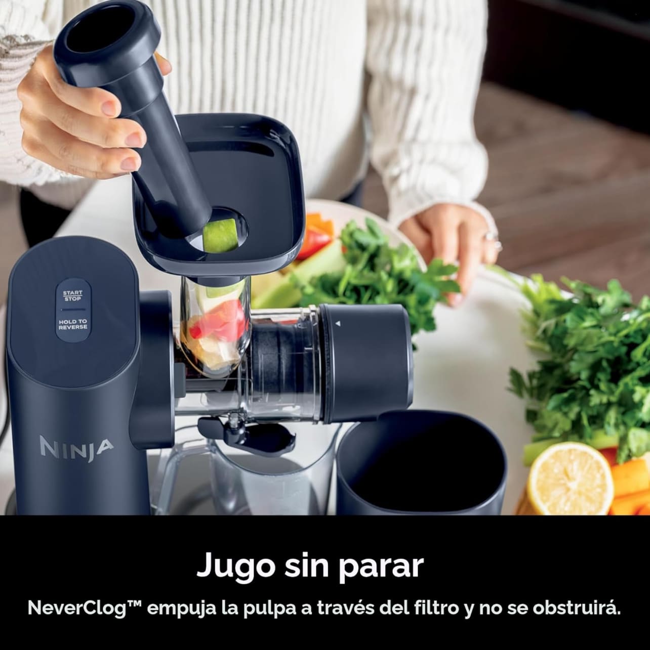 Ninja NeverClog - Exprimidor de prensa en frío