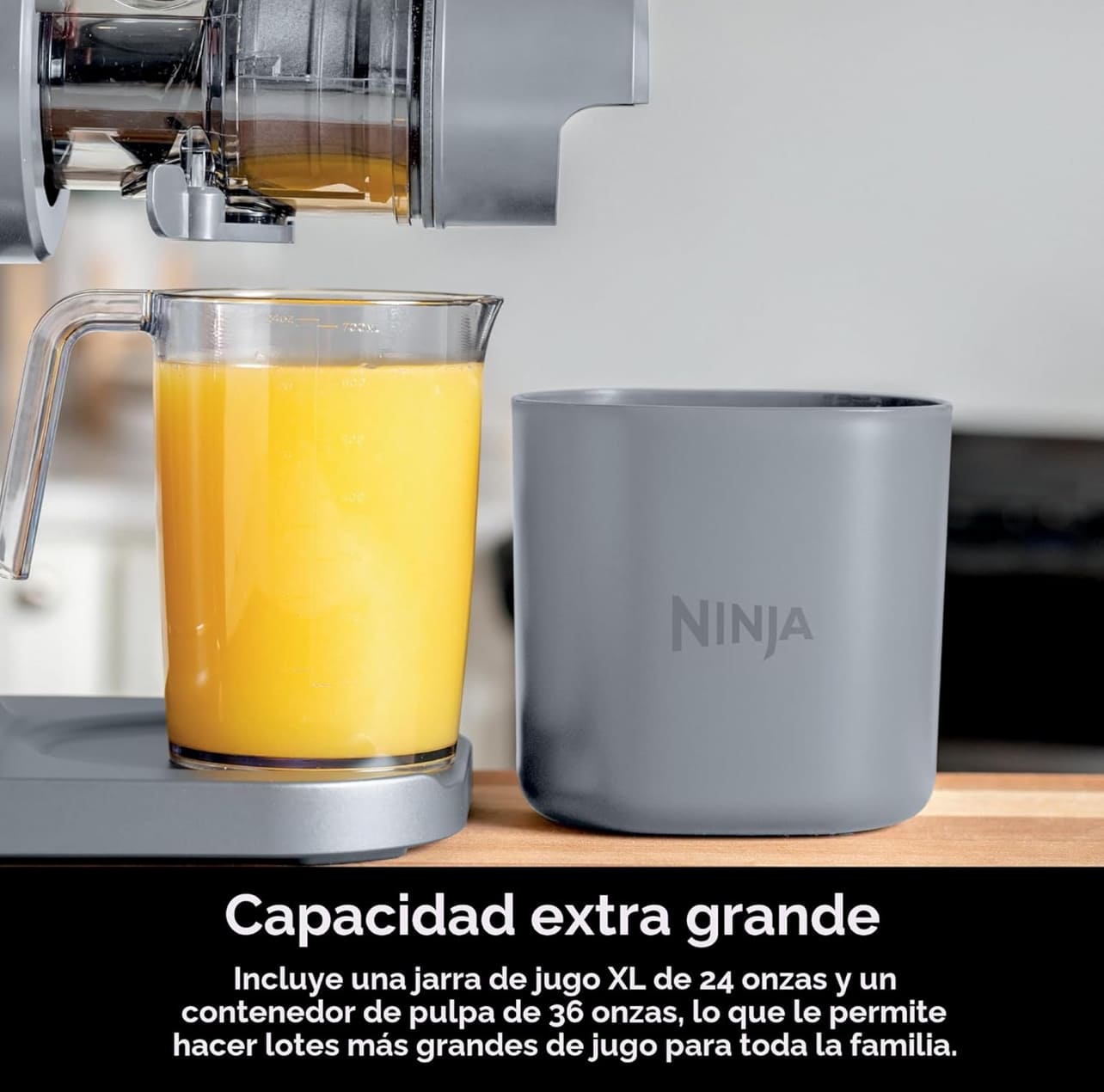 Ninja NeverClog Exprimidor de prensado en frío, poderoso exprimidor lento con control total de pulpa