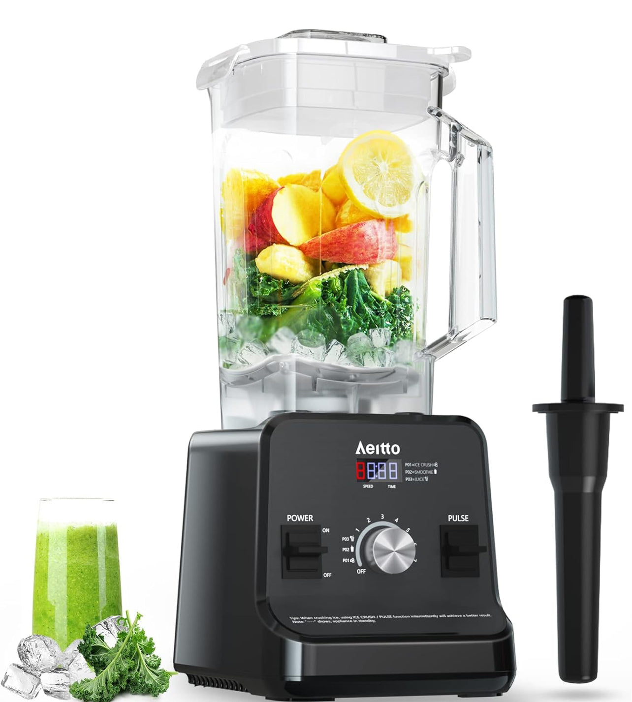 Aeitto Licuadora, licuadoras para cocina con motor de 1500 vatios 