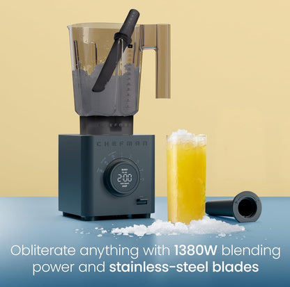 Chefman Obliterator - Batidora de encimera de 48 onzas para batidos, motor de 1380 W 