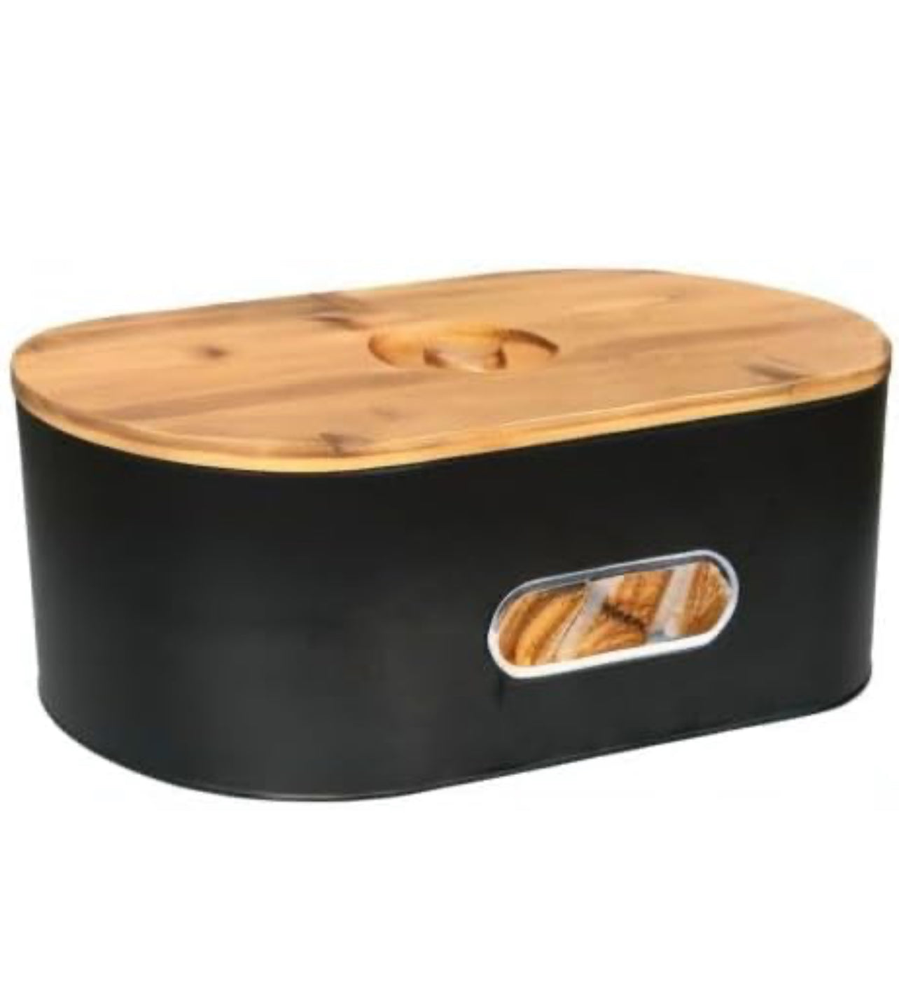 SOTECH Juego de recipientes de cocina grandes de metal para pan y 3 tarros redondos, café, azúcar, té