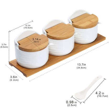 June Sky - Juego de azúcar y crema, recipientes de ceramica para azucar
