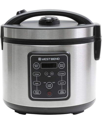 West Bend Olla multicocción de arroz y grano programable con 9 funciones preestablecidas 