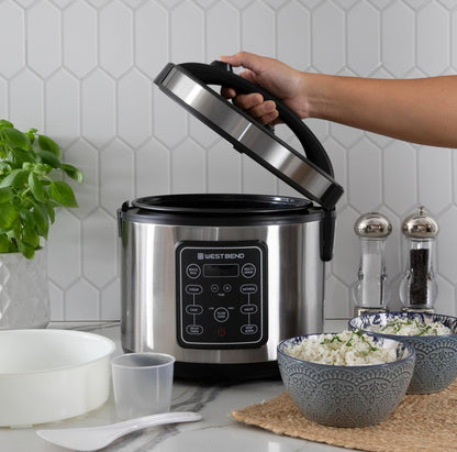West Bend Olla multicocción de arroz y grano programable con 9 funciones preestablecidas 