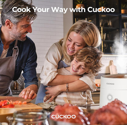 Cuckoo Olla arrocera eléctrica de 6 tazas sin cocer / 12 tazas cocidas, con tecnología de lógica difusa y temporizador 