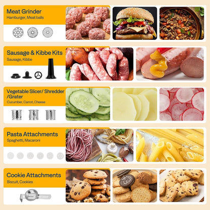 VIVOHOME Mezclador de pie multifuncional 9 en 1 con fermentación, 6 velocidades 7.5 cuartos de galón 