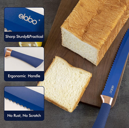 Juego de cuchillos de cocina con bloque, juego de 16 cuchillos de acero inoxidable para cocina 