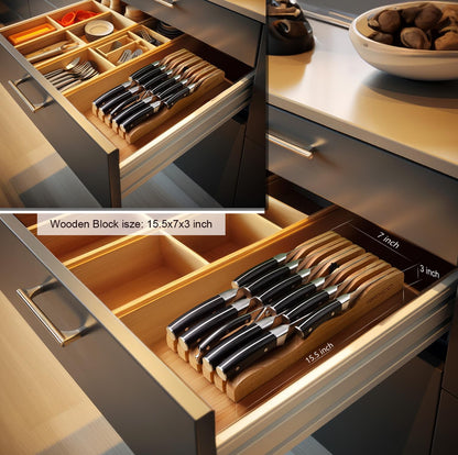Juego de cuchillos para cocina, juego de cuchillos de cocina de 13 piezas. 