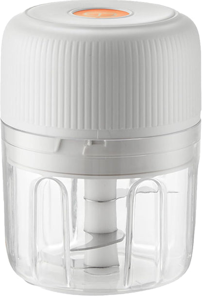 Picadora eléctrica de ajo, picadora de alimentos de 8.5 fl oz, USB, mini picadora de verduras 