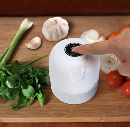 Mini picadora portátil de prensa de verduras, picadora eléctrica de ajo, 100/8.5 fl oz 