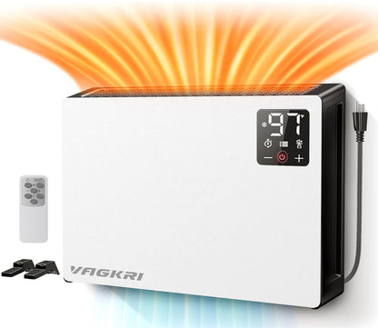 Calentador eléctrico silencioso, calentador de pared de 1500 W de calentamiento rápido. 