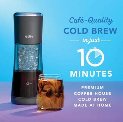 Mr. Coffee® Cafetera Express Cold Brew de 10 minutos, con leche de avena