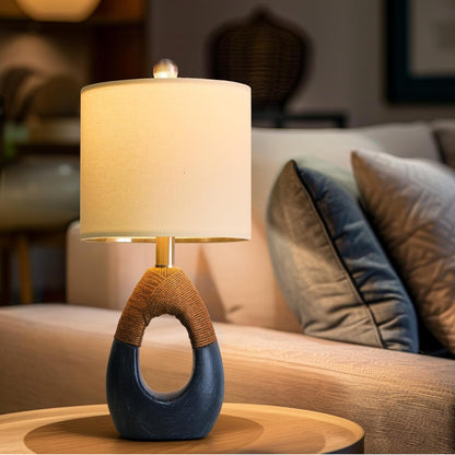 OYEARS Lámpara bohemia de 19 pulgadas para dormitorio, lámpara de noche para mesitas de noche, lámpara de mesa para sala de estar 