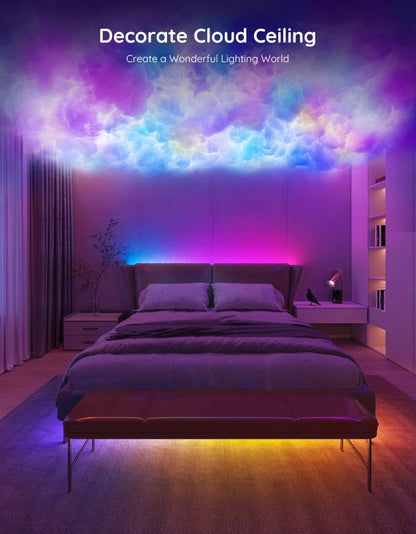 Govee - Tira de luces LED inteligentes RGBIC que cambian de color, 16.4 pies, control mediante aplicación 