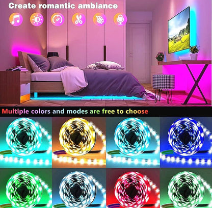 Tenmiro Luces LED para dormitorio de 100 pies (2 rollos de 50 pies) 