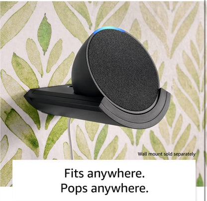 Amazon Echo Pop (modelo más reciente), Parlante inteligente y compacto con sonido definido y Alexa, Verde azulado 