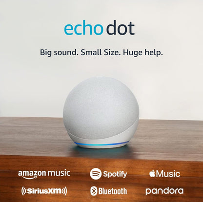 Echo Dot con bombilla inteligente de color Amazon Basics