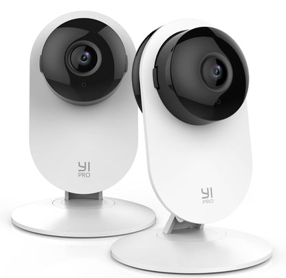 YI Cámara de seguridad para el hogar Pro 2K, cámara interior con cable de 2,4 GHz con persona, vehículo, detección inteligente de animales, aplicación de teléfono, compatible con Alexa y Google 