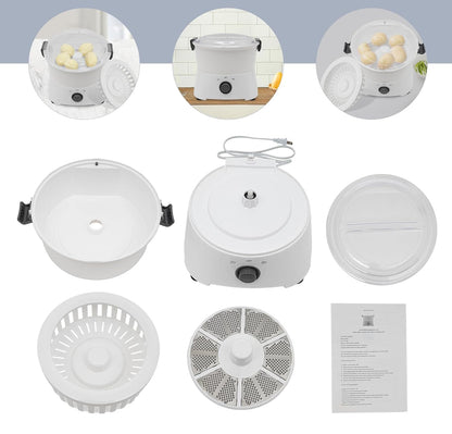 Pelador de patatas eléctrico comercial de 85 W, pelador de pies multifuncional con un solo botón, máquina peladora automática de frutas y verduras 