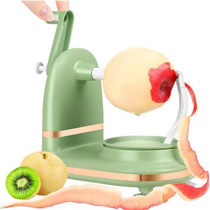 Pelador de manzanas, descorazonador, manivela de acero inoxidable, pelador de frutas y verduras 
