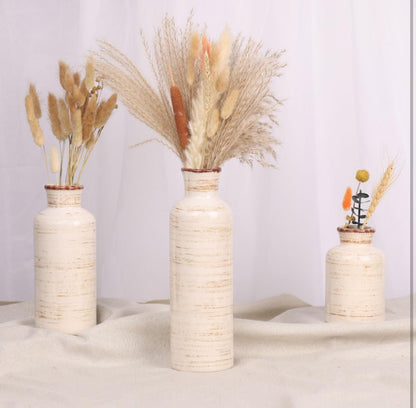 Juego de jarrones de cerámica de colores variados para 3, decoración minimalista moderna. 
