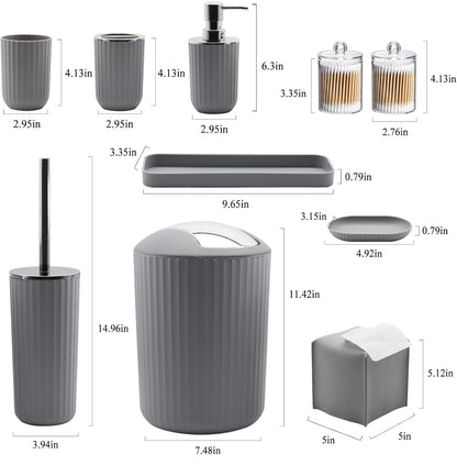 Juego de accesorios de baño, juego de 10 piezas de accesorios de baño 