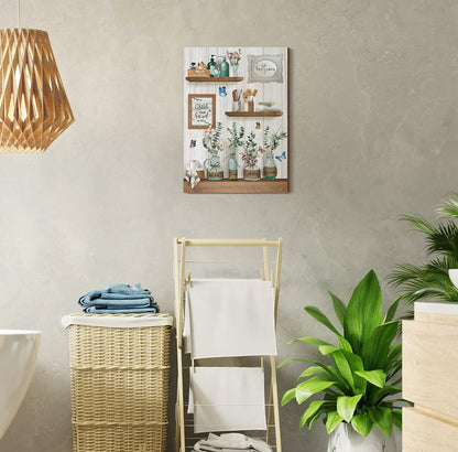 Xuhal Decoración de pared de baño rústica para baño, arte de pared de madera para relajarse, remojar y respirar, letrero de madera 