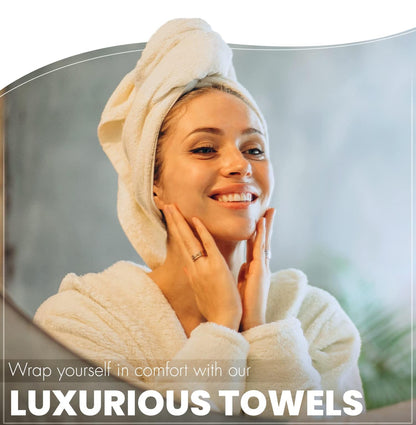 Paquete de 6 toallas de baño – Superabsorbentes – 100 % algodón – 27 x 54 pulgadas (paquete de 6 toallas de baño multicolor) 