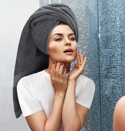 Utopia Towels - Juego de toallas de 8 piezas, 2 toallas de baño, 2 toallas de mano y 4 toallas faciales, 100% algodón hilado en anillo, 600 GSM 