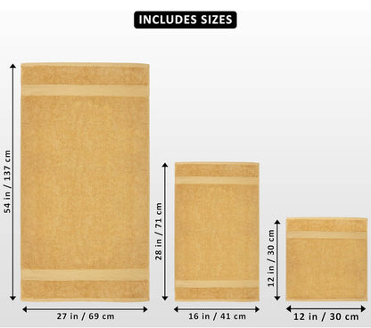 Utopia Towels - Juego de toallas de 8 piezas, 2 toallas de baño, 2 toallas de mano y 4 toallas faciales, 100% algodón hilado en anillo, 600 GSM 
