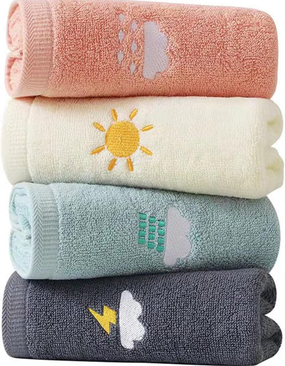 Lchkrep Juego de 4 toallas de mano, 100% algodón, toallas de mano para baño, cara, cocina, gimnasio y spa, toallas de mano ultrasuaves y altamente absorbentes para baño, tamaño 14 x 29 pulgadas 