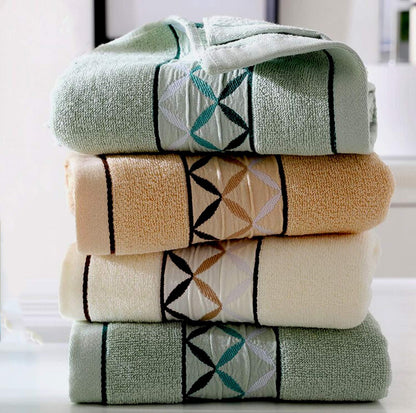 Paquete de 2 toallas de mano, de algodón, toallas 100% algodón para el rostro, toalla suave duradera y altamente absorbente para baño, de lujo, de alta calidad, spa, hotel, camping, gimnasio (14 x 30 pulgadas) 