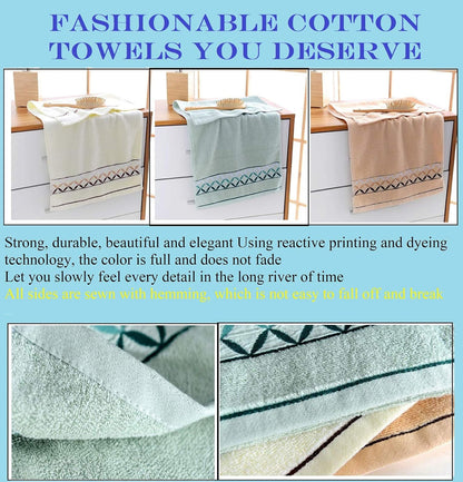 Paquete de 2 toallas de mano, de algodón, toallas 100% algodón para el rostro, toalla suave duradera y altamente absorbente para baño, de lujo, de alta calidad, spa, hotel, camping, gimnasio (14 x 30 pulgadas) 