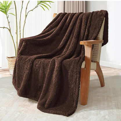 Exclusivo Mezcla Manta de forro polar mullido para sofá, manta ligera y esponjosa de terciopelo sólido, adecuada para todas las estaciones, 50 x 60 pulgadas