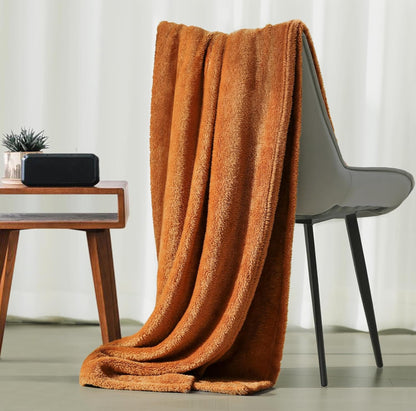 Manta de felpa polar para sofá y cama, mullida, acogedora, antiestática, suave, para uso en todas las estaciones (50 x 60 pulgadas