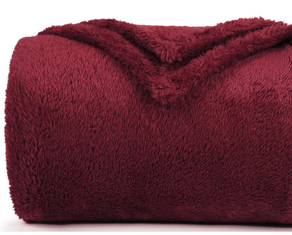 Manta de felpa polar para sofá y cama, mullida, acogedora, antiestática, suave, para uso en todas las estaciones (50 x 60 pulgadas
