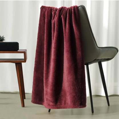 Manta de felpa polar para sofá y cama, mullida, acogedora, antiestática, suave, para uso en todas las estaciones (50 x 60 pulgadas