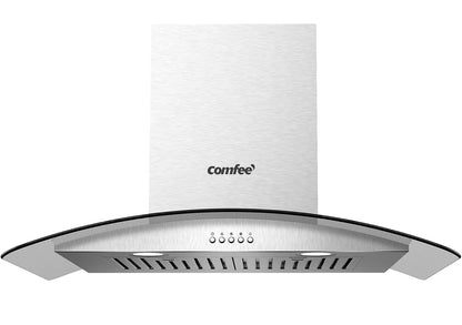 COMFEE' CVG30W8AST Campana extractora de ventilación de montaje en pared con conductos de 3 velocidades de 450 CFM 