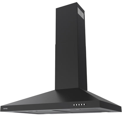 Hermitlux Campana extractora de 30 pulgadas, campana de ventilación de montaje en pared para cocina con filtro de carbón 