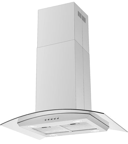 Campana extractora isleña de 36 pulgadas 700 CFM, campana de ventilación de cocina 