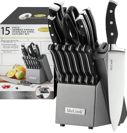 McCook® Juegos de cuchillos, juego de cuchillos de cocina alemán 