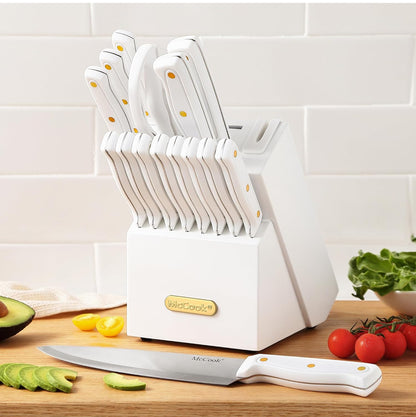 McCook® Juegos de cuchillos, juegos de cuchillos de cocina de acero inoxidable 