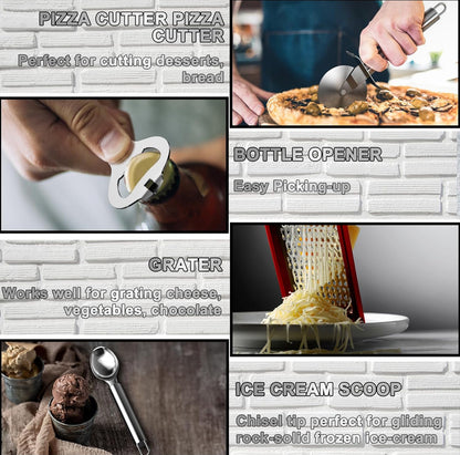 Umite Chef - Juego de utensilios de cocina de silicona, 34 piezas. 