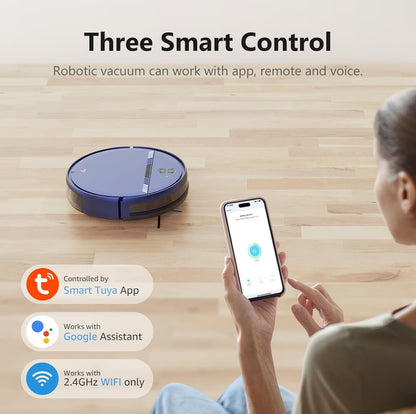Robot aspirador y trapeador combinado, WiFi/App/Voz 