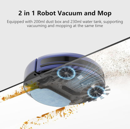 Robot aspirador y trapeador combinado, WiFi/App/Voz 